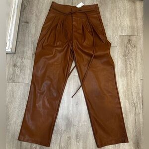 J. Roberts faux leather pants large‎